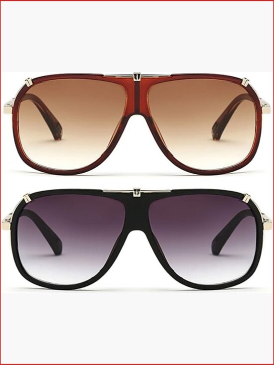 70s Retro Square Sunglasses UV400 Protection Unisex Vintage Disco main image 4